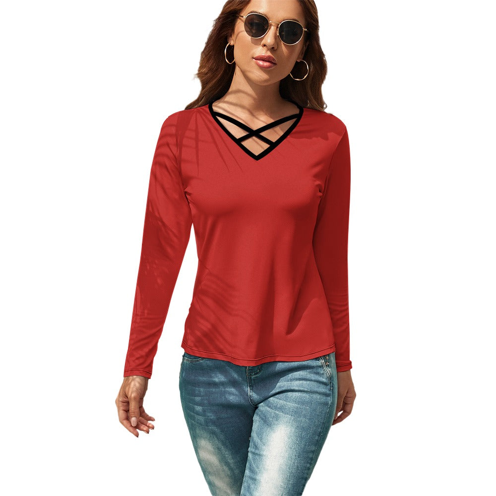 V-Neck Long Shirt