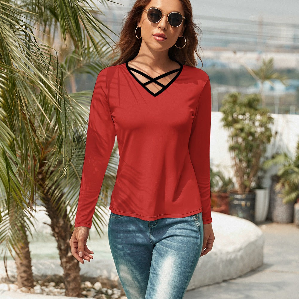 V-Neck Long Shirt