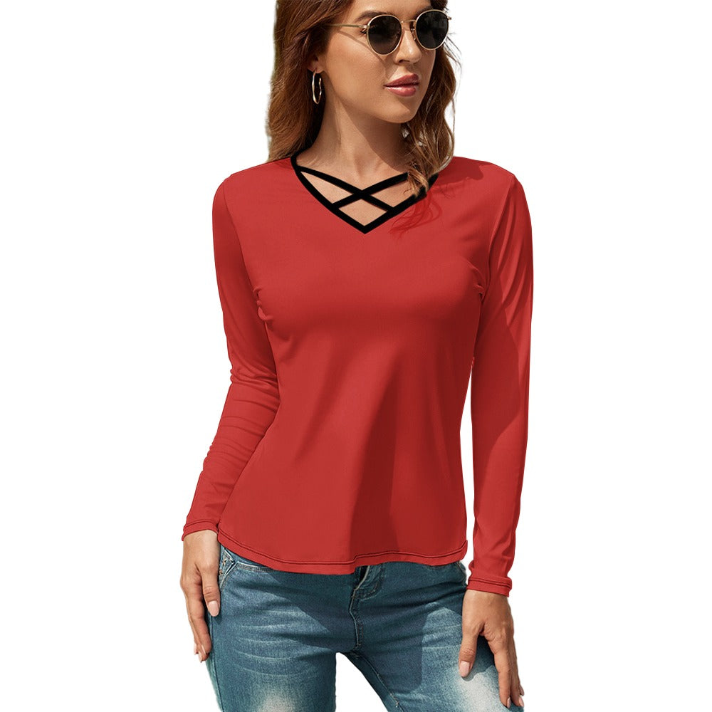 V-Neck Long Shirt