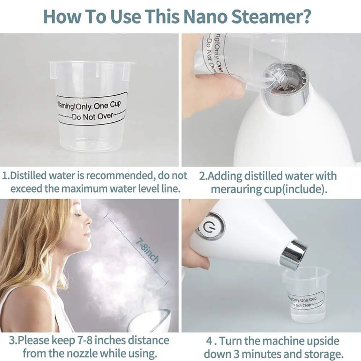 Ionic Facial Steamer Deep Cleaning Hot Steamer Cleaner Face Sprayer Machine