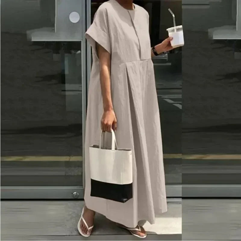 Round Neck Long Dress