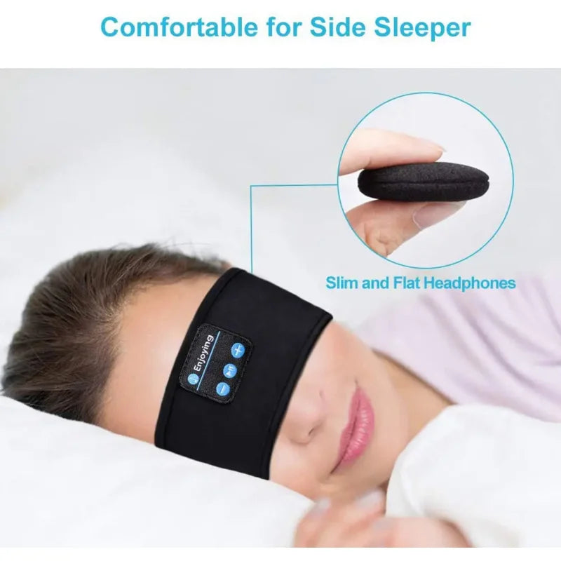 Bluetooth Sleeping Headphones Sports Headband Thin Soft Elastic