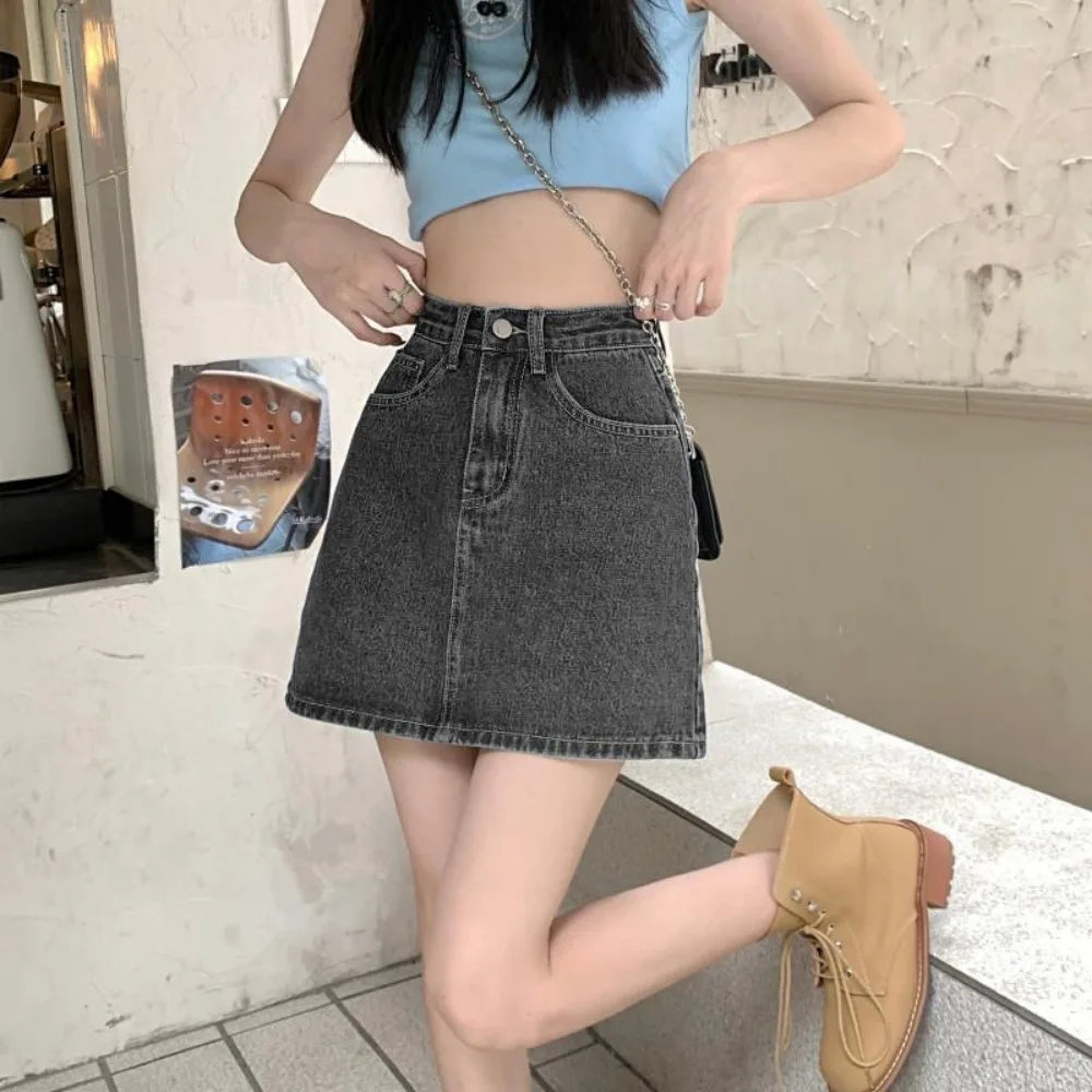 American Hot Girl Design Denim Skirt for Women New Style