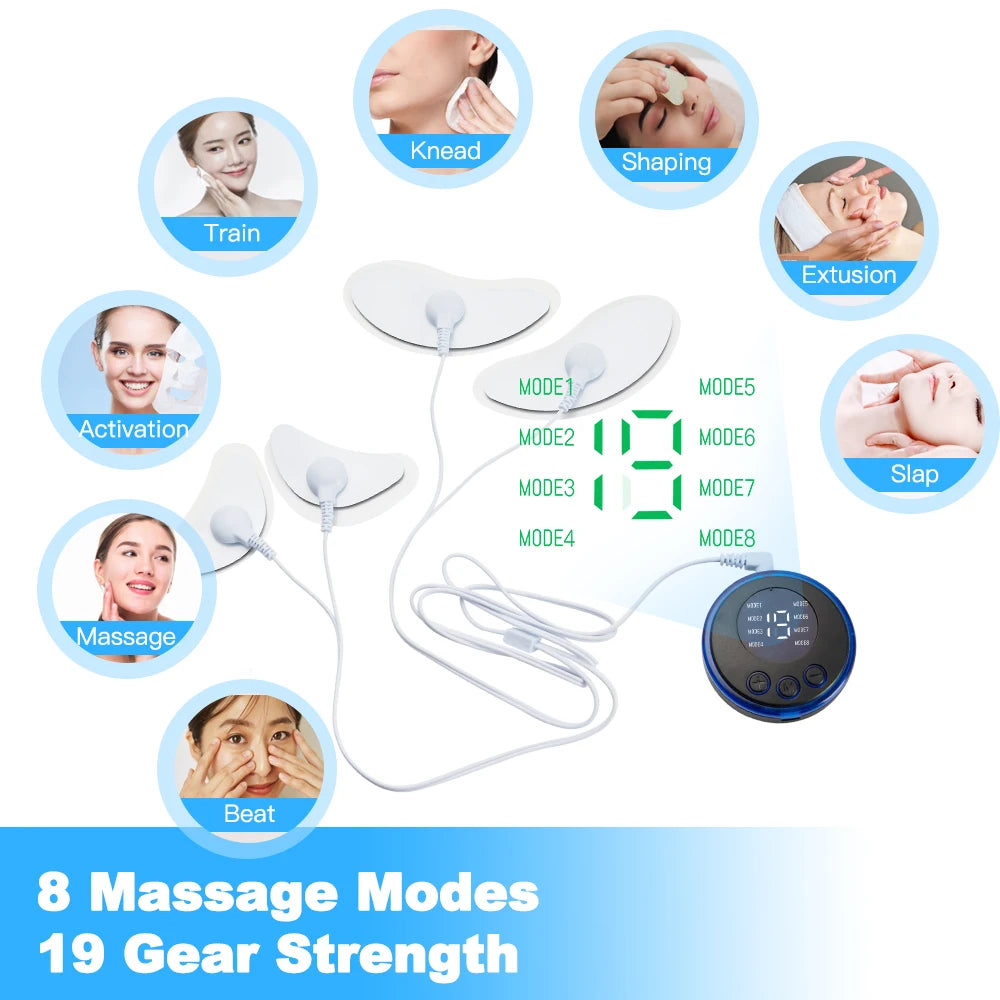 EMS Facial Massager Current Muscle Stimulator Facial Lifting Eye Beauty