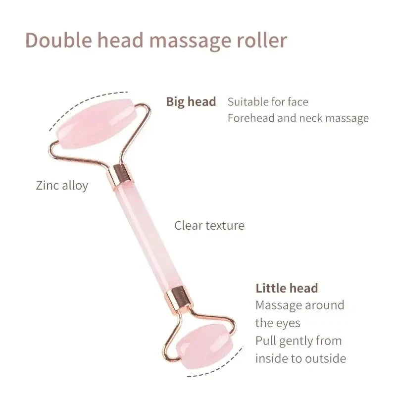 Face And Neck Massager Resin Roller Beauty Scraping Double-ended Massage