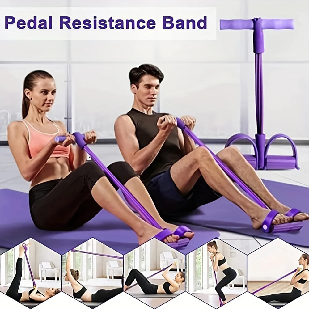 Entire Body with Pedal Resistance Bands - Yoga Equipment