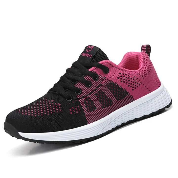 Women Casual Shoes Breathable Walking Mesh Lace Up Shoes