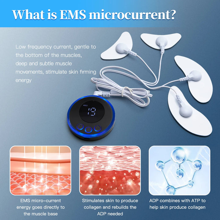 EMS Facial Massager Current Muscle Stimulator Facial Lifting Eye Beauty