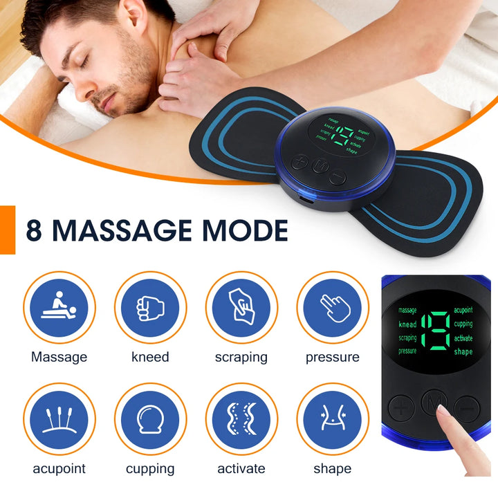 Electric Neck Massager Adjustable Full Body Relaxation Relieve Fatigue