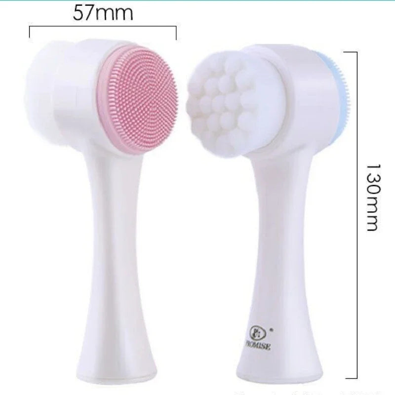 Silicone Facial Wash  Manual Cleansing Brush Facial Cleanser