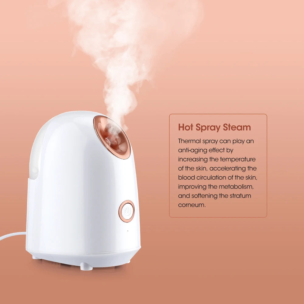 Facial Steamer Nano Ionic Hot Mist Face Steamer Home Sauna SPA Face Humidifier