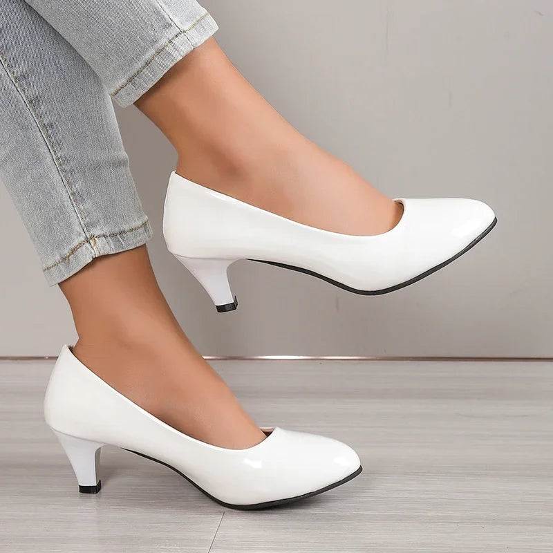 Women Pumps Nude Shallow Mouth Women Shoes Fashion