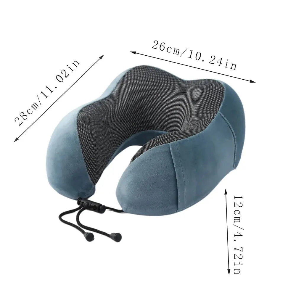 U-Shaped Memory Foam Travel Pillow – Comfort & Support Anywhere