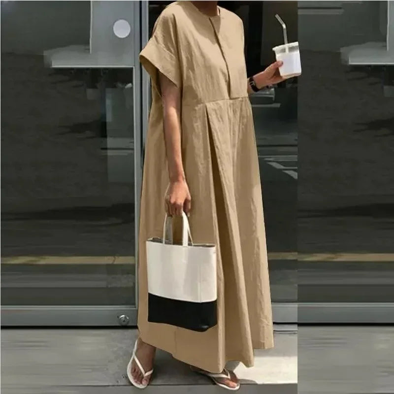 Round Neck Long Dress