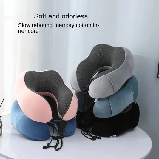 U-Shaped Memory Foam Travel Pillow – Comfort & Support Anywhere