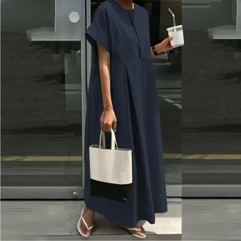 Round Neck Long Dress