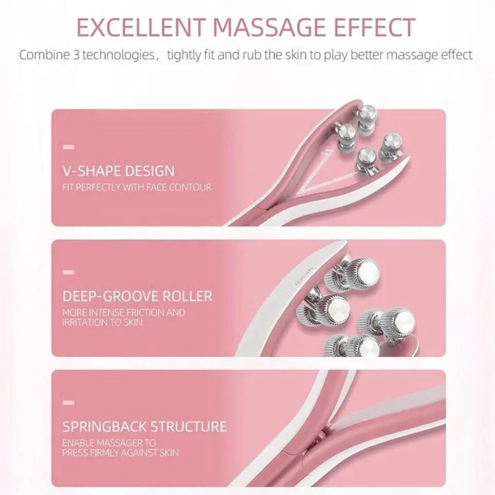 Face Massager Roller Y Shape Face Lifting Device V Face Double Chin Remover