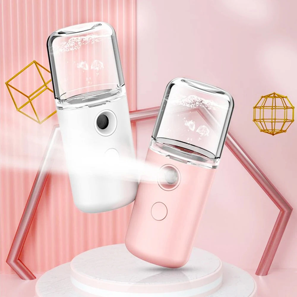 Portable Mini Facial Steamer Face Skin Care Nano Mist Sprayer Vaporizer