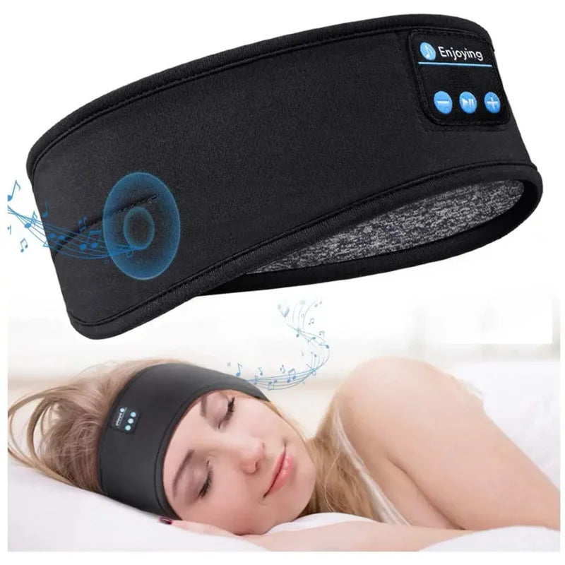 Bluetooth Sleeping Headphones Sports Headband Thin Soft Elastic