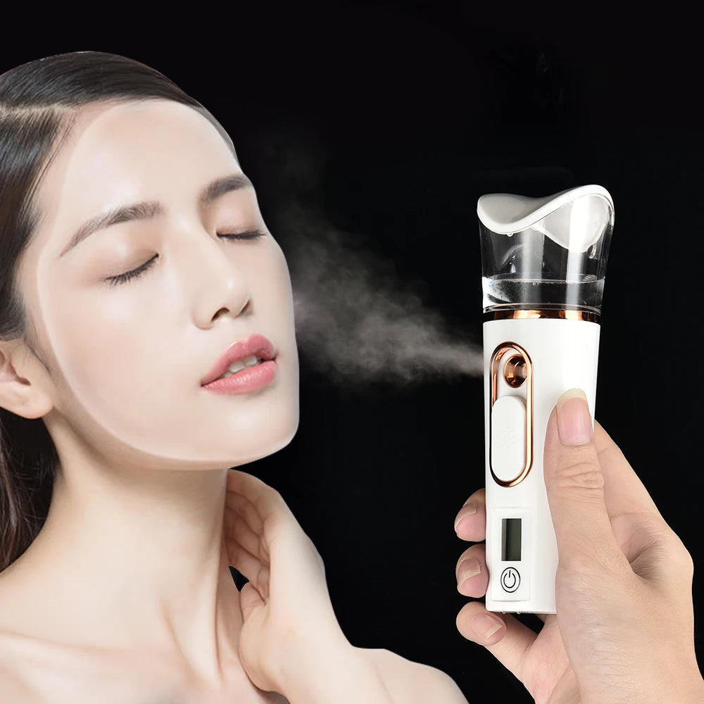 Nano Spray Facial Steamer Mini Handheld Portable Mist Sprayer