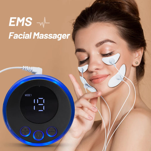 EMS Facial Massager Current Muscle Stimulator Facial Lifting Eye Beauty