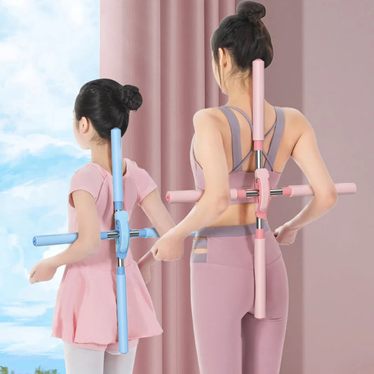 Yoga Posture Corrector Stick Hunchback Pilates Yoga Stick Standing Training