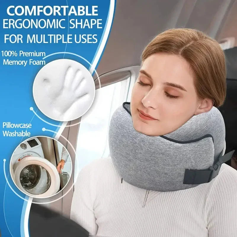 Portable U-Shaped Travel Pillow – Comfort for Flights & Trips