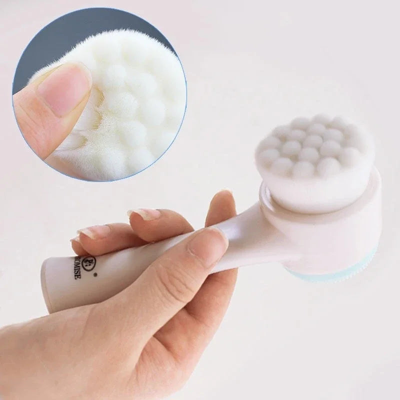 Silicone Facial Wash  Manual Cleansing Brush Facial Cleanser