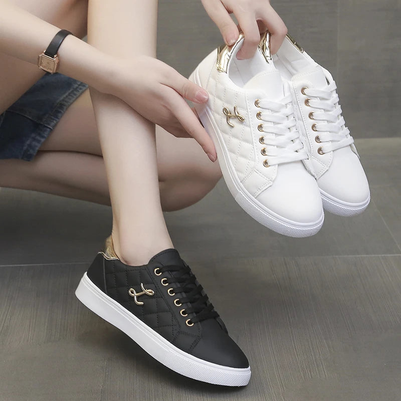 Fashion Casual Platform Sneakers for Women White Sport