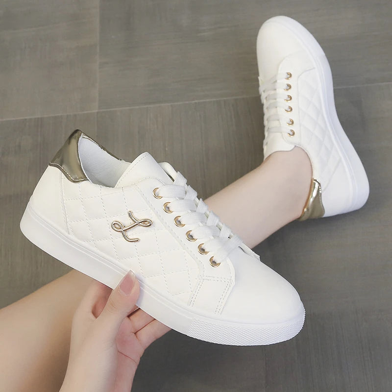 Fashion Casual Platform Sneakers for Women White Sport